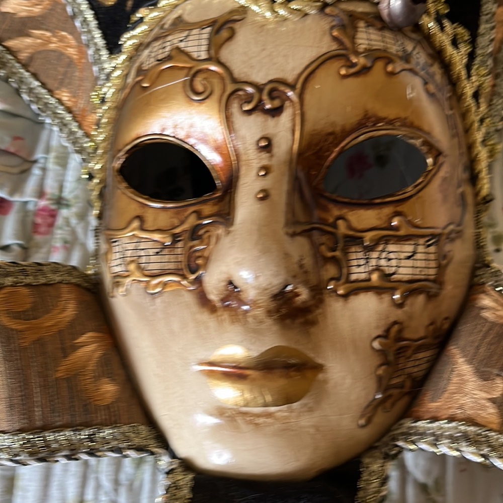 Masquerade vintage looking mask /wall art - Picture 9 of 10
